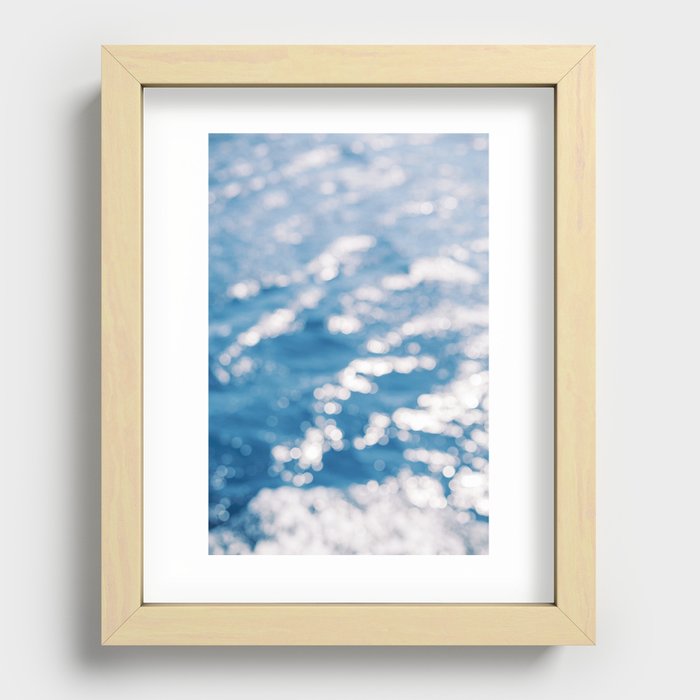 Mediterranean Blue Recessed Framed Print