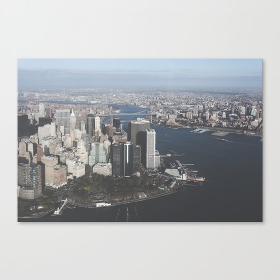 NYC Downtown Aerial Canvas Print