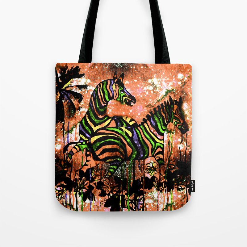 zebra tote bag