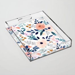 Jolene Floral Acrylic Tray