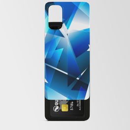 Abstract Blue Sharp Chaos. Android Card Case