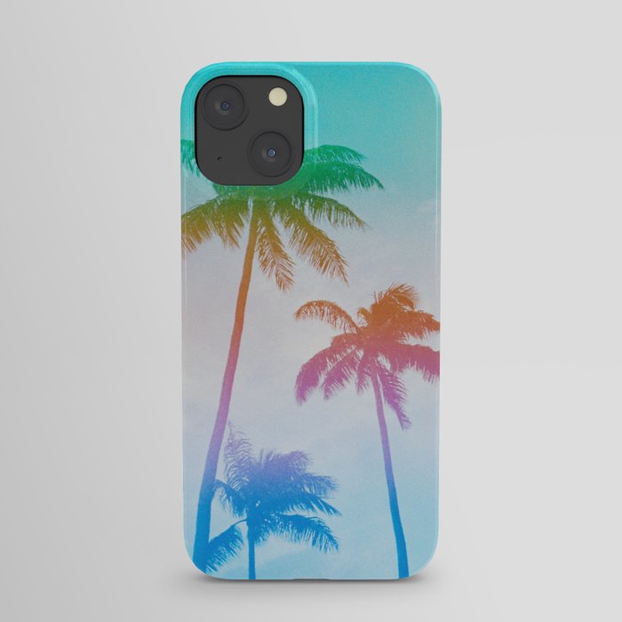 Rainbow Palmtrees iPhone Case