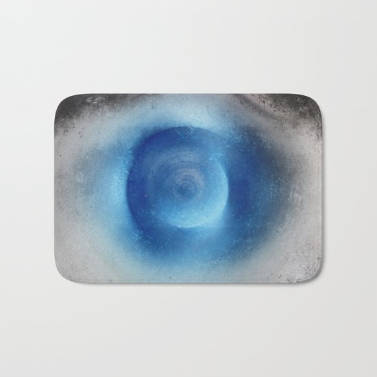 Blue Eye Abstract Bath Mat