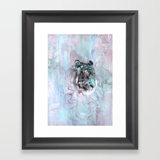 Illusive By Nature (Blue) Framed Art Print