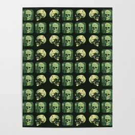 Green Skulls Poster