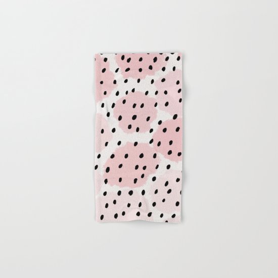 Pink Dots Pattern Hand & Bath Towel