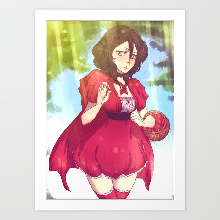 Rukia Little Red Riding Hood Art Print By Drawwithrydi Society6