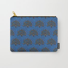 Forget Deco, fans and forget me nots, dark Carry-All Pouch