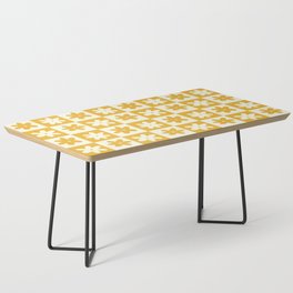 Golden Honey Checker De Fleur Coffee Table
