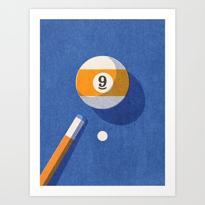 BALLS / Billiards - ball 9 I Art Print