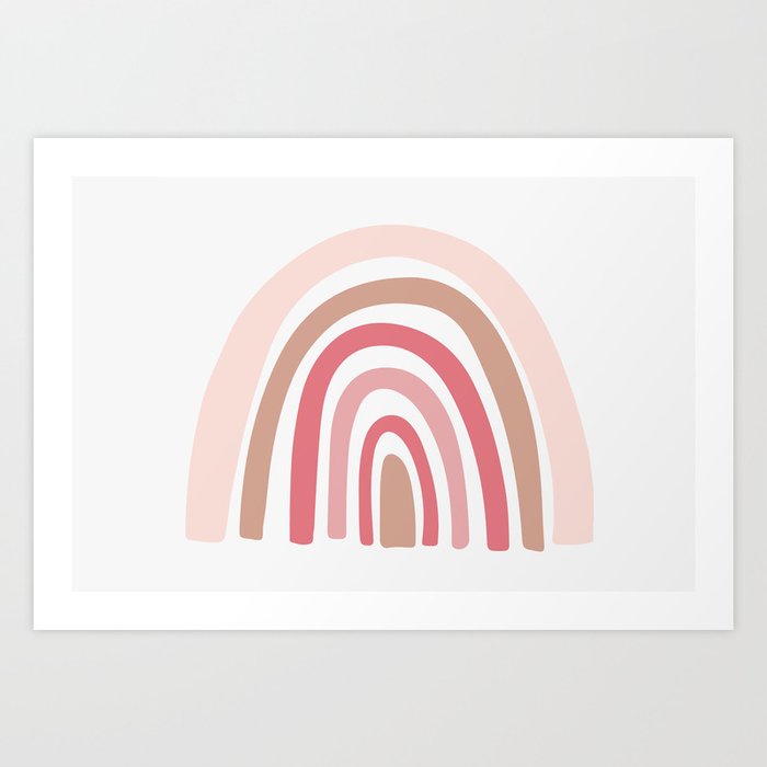 Rainbow Print Girl Nursery Downloadable Nursery Prints