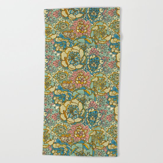 Succulent Love Beach Towel