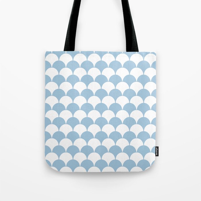 pale blue tote bag
