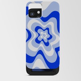 Abstract pattern - blue and white. iPhone Card Case