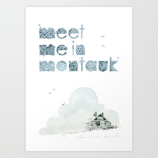 "Meet Me In Montauk" Art Print