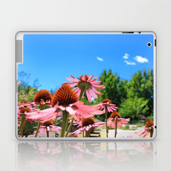 Pink Flowers Laptop & iPad Skin