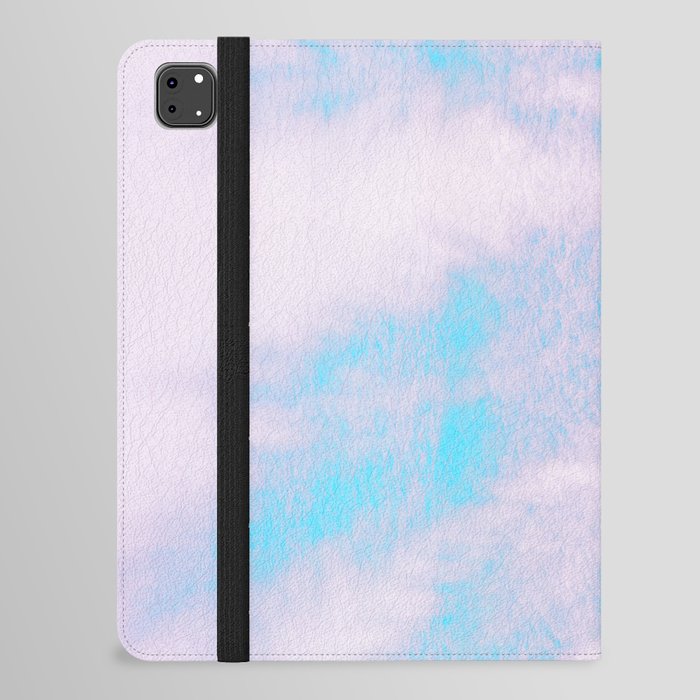 shimmering in vaporwave blue and lavender iPad Folio Case