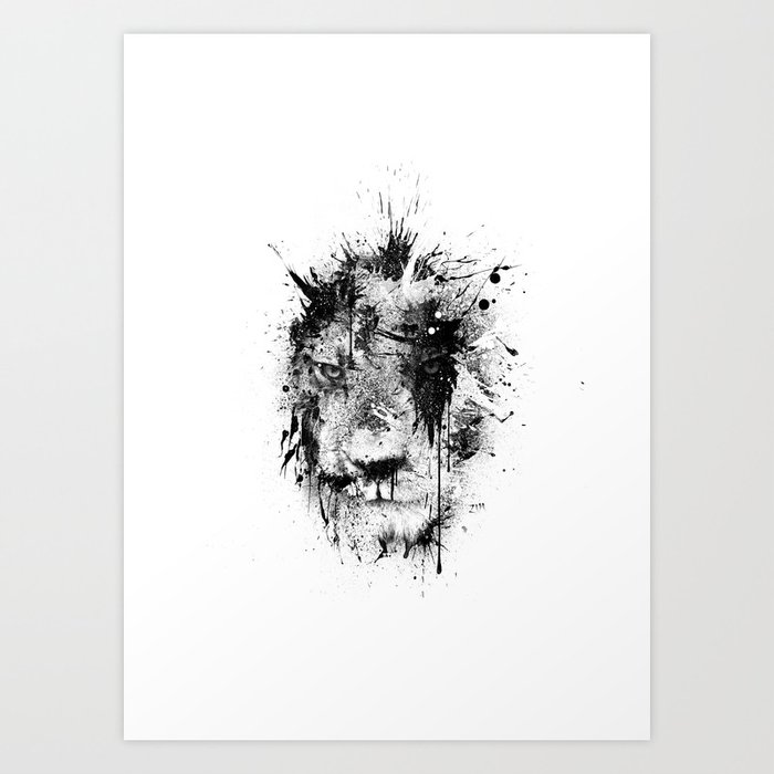 Expression Series - Lion Art Print by Zim Design | Society6