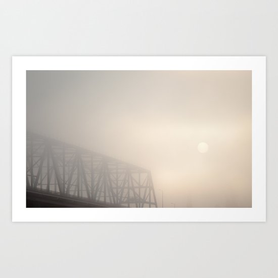 Veiled Sunrise Art Print