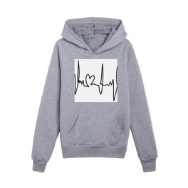 My Heartbeats For You Kids Pullover Hoodies