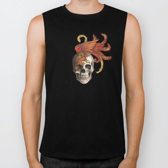 Skull and Phoenix Biker Tank