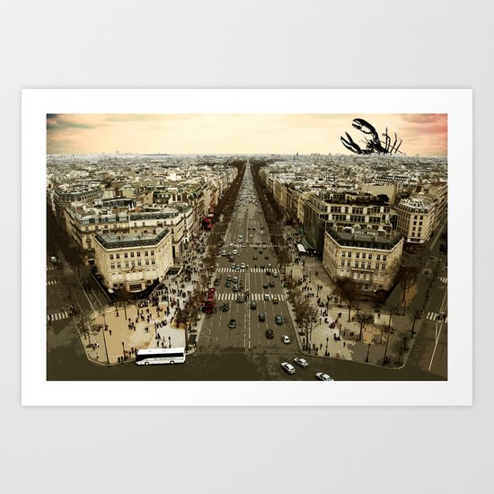 lobster in paris Art Print
