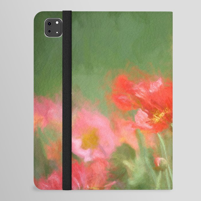 Poppy Flowers painting iPad Folio Case