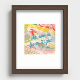 I Believe in Your Light: Original Artwork Recessed Framed Print