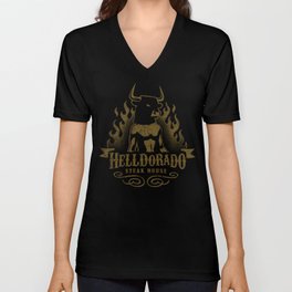 Helldorado Steak House V Neck T Shirt