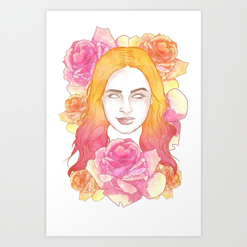 The Creator Clary Fray Art Print By Nickart Society6 See more ideas about frumusețe, scrima, moda de iarna. society6