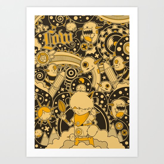 Leef Art Print