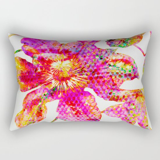 glittering clematis Rectangular Pillow