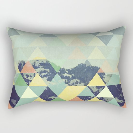 Triangle Mountain II Rectangular Pillow