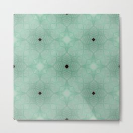 Pastel Green print Metal Print