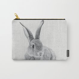 Rabbit 25 Carry-All Pouch | Rabbitposter, Bunnywallart, Froileinjuno, Whiterabbit, Rabbitnurseryart, Rabbit, Peekaboorabbit, Graphicdesign, Bunny, Peekaboobunny 
