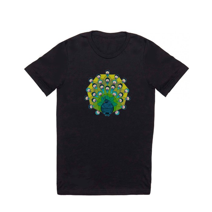 a heptagonal peacock T Shirt