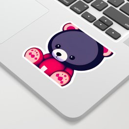 Sad Bear Feels Down Sticker