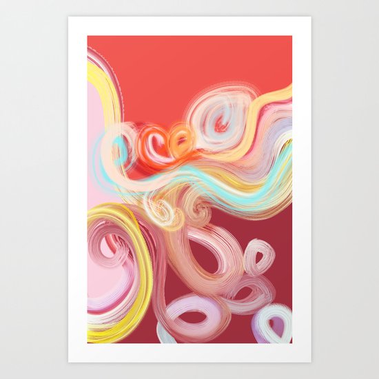 vibrant sea Art Print