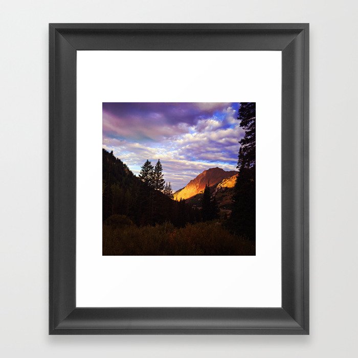Purple sky Framed Art Print
