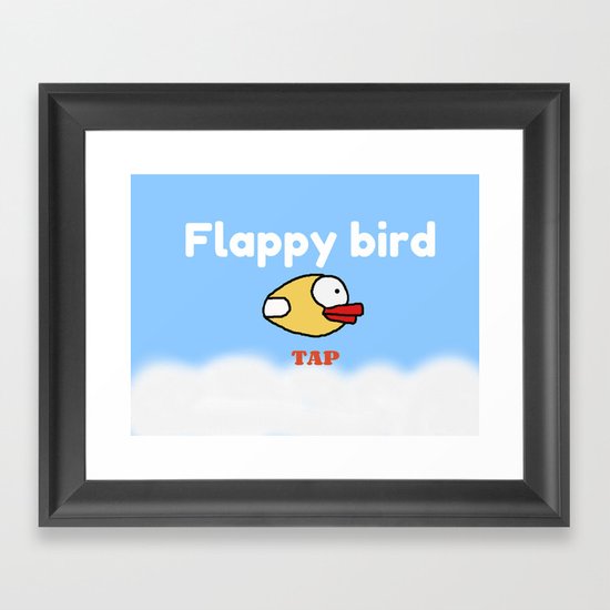 Flappy Bird Framed Art Print