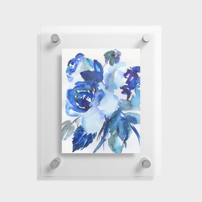 bouguet of blue roses Floating Acrylic Print