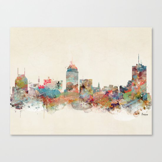 fresno california Canvas Print
