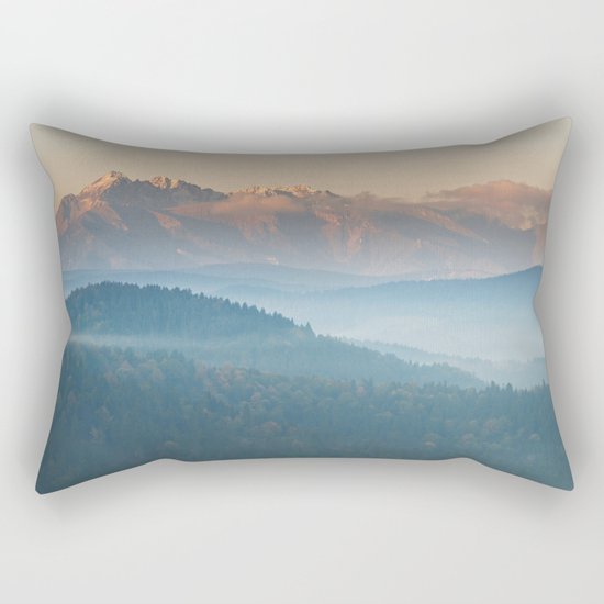 The mountains are calling #sunset Rectangular Pillow
