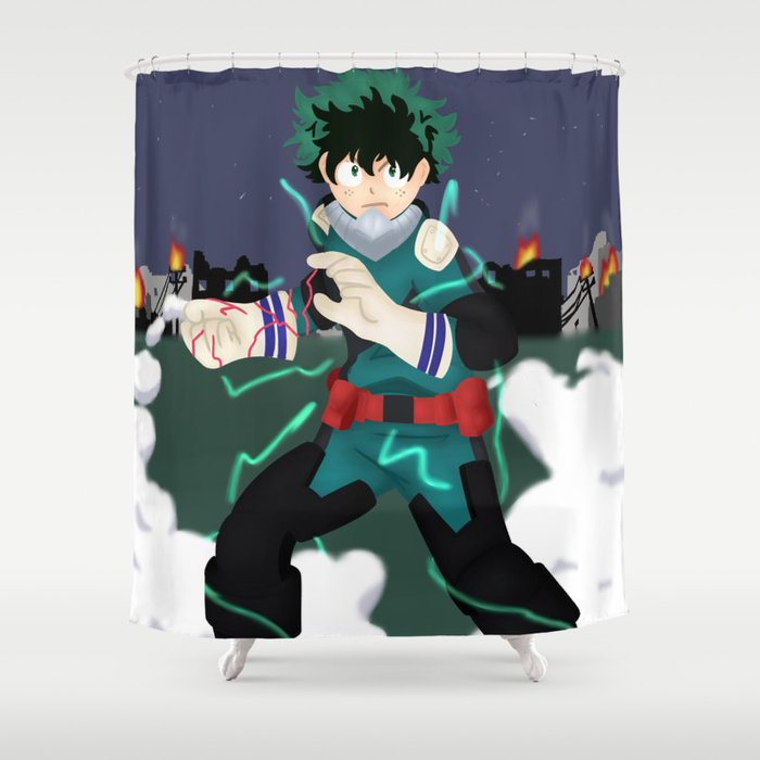 Deku All For One Full Cowl Shower Curtain By Luban Society6