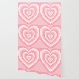 Pink Love Hearts  Wallpaper