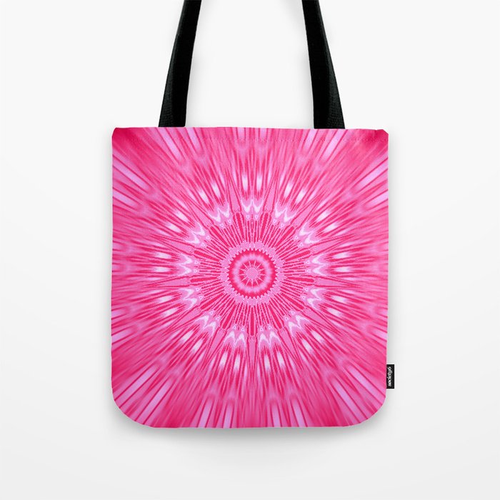 Pink Mandala Explosion Tote Bag