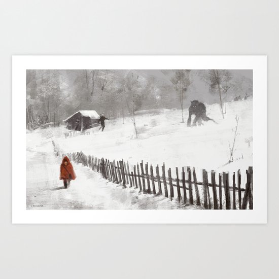 Big Bad Wolf Art Print