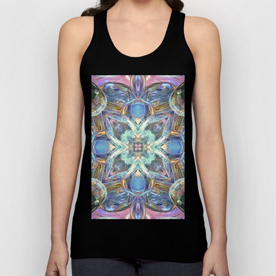 Colorful Kaleidoscope Reflections Unisex Tank Top