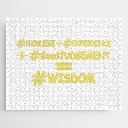 "WISDOM EQUATION" Cute Expression Design. Buy Now Jigsaw Puzzle