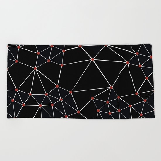 Seg with Red Spots Beach Towel
